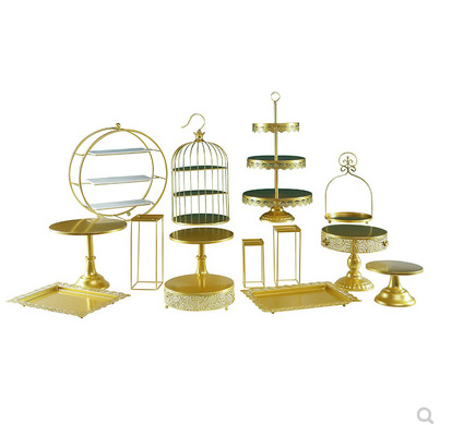 De estilo europeo de la boda decoración de mesa de postre decoración de la tarde té merienda placa bandeja de la torta soporte de exhibición de la Mesa de descanso de té