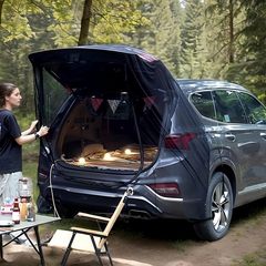 屋外車のテールゲート防蚊ネット、防虫スクリーン、車の日焼け止め蚊帳、車の磁気リアウイング防蚊ネット卸売