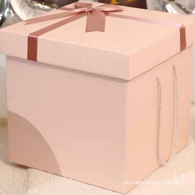 Black extra large big gift box, Birthday gift