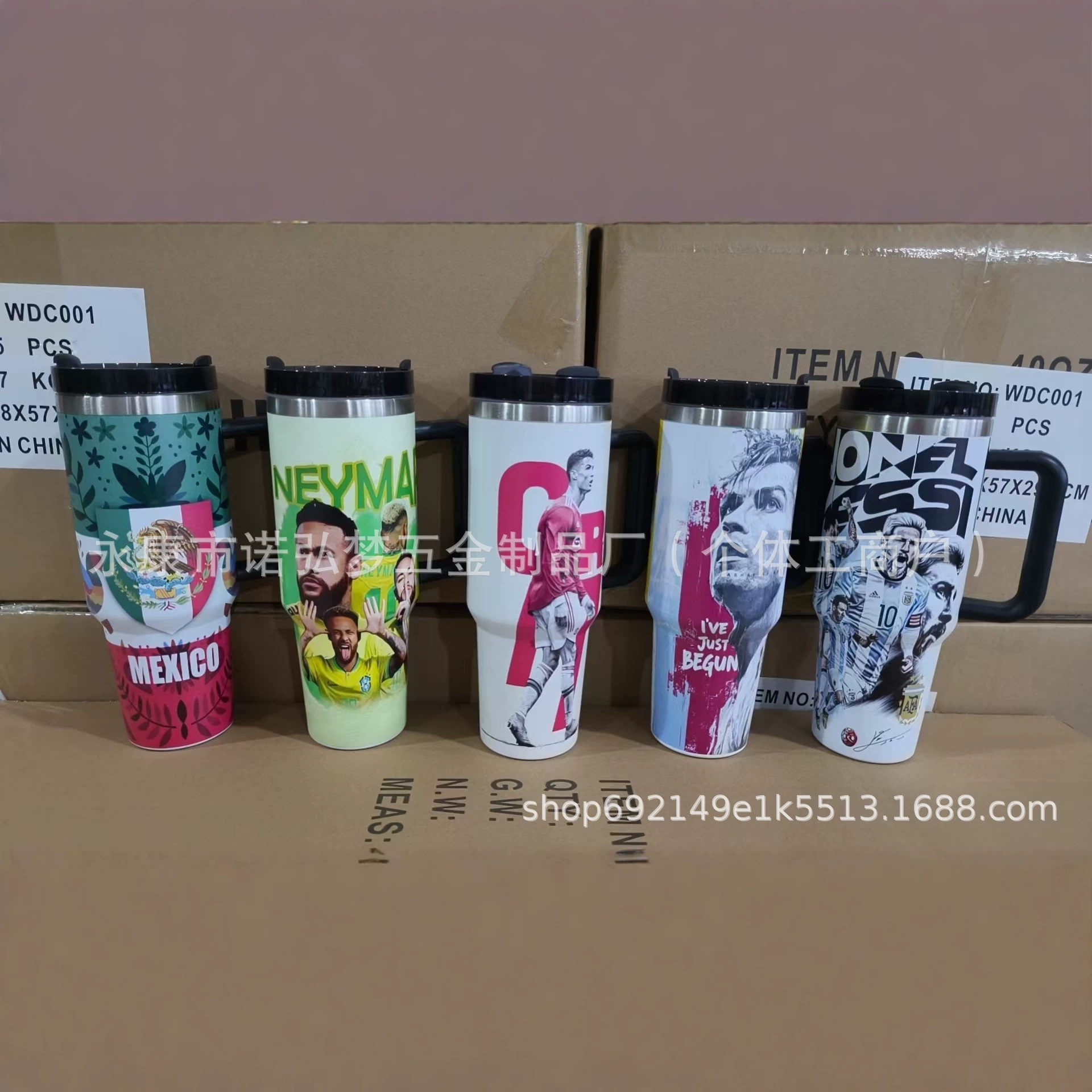 2026 Copa del Mundo 40oz Taza de hielo TUMBLER Taza de acero inoxidable Taza de aislamiento térmico image 1