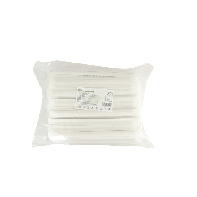 178mm de papel de un solo paquete de madera degradable desechable palo de café respetuoso del medio ambiente degradable barra de agitación leche de té