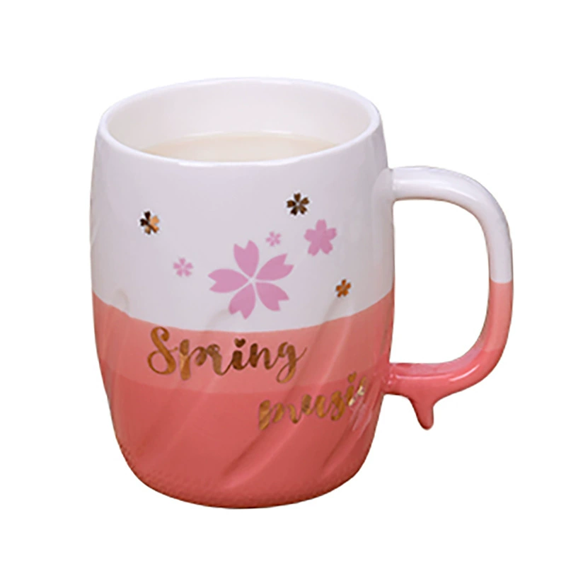 Creative coffee capacious ceramic tea cup for leisure, Nordic style, for beloved