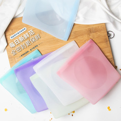 Thickened vacuum-sealed bag, high-temperature resistant double-reinforced silicone preservation bag, household self-sealing refrigerator food storage and dividing bag