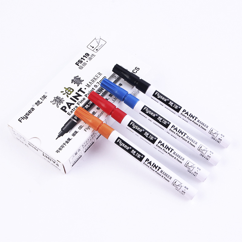 Ultra-Fine Paint Marker for Marking and Touch-Up Graffiti DIY Multi-Color Set Waterproof Needle Tip Pen Metal Touch-Up Pen