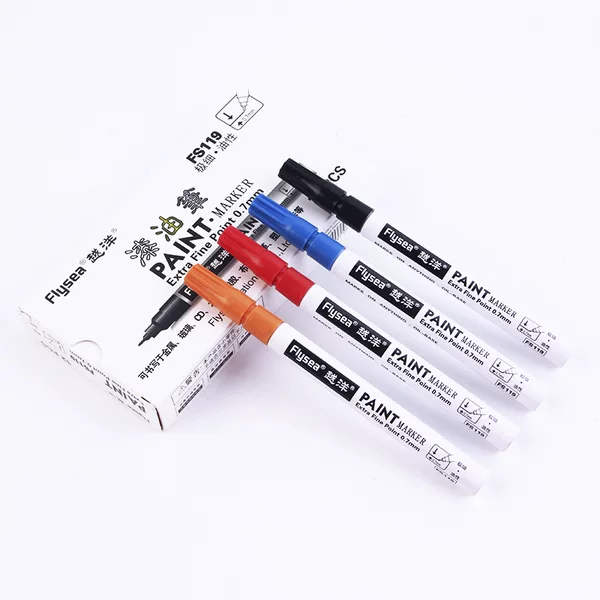 Ultra-Fine Paint Marker for Marking and Touch-Up Graffiti DIY Multi-Color Set Waterproof Needle Tip Pen Metal Touch-Up Pen