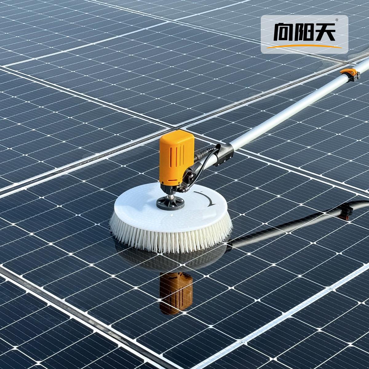 太阳能电动光伏清洗刷分布式光伏电站厂房屋顶专业光伏清洗设备