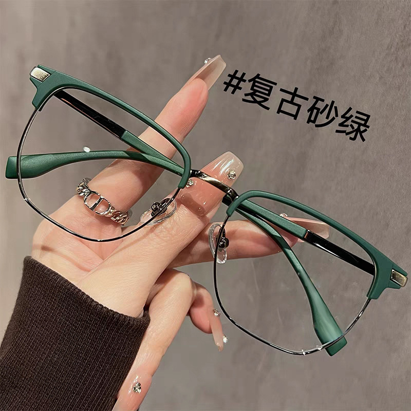 売れ筋の眉毛フレーム老眼鏡男性用、高精細快適なブルーライト防止メガネ女性用、中高年向けのおしゃれな老眼鏡|undefined