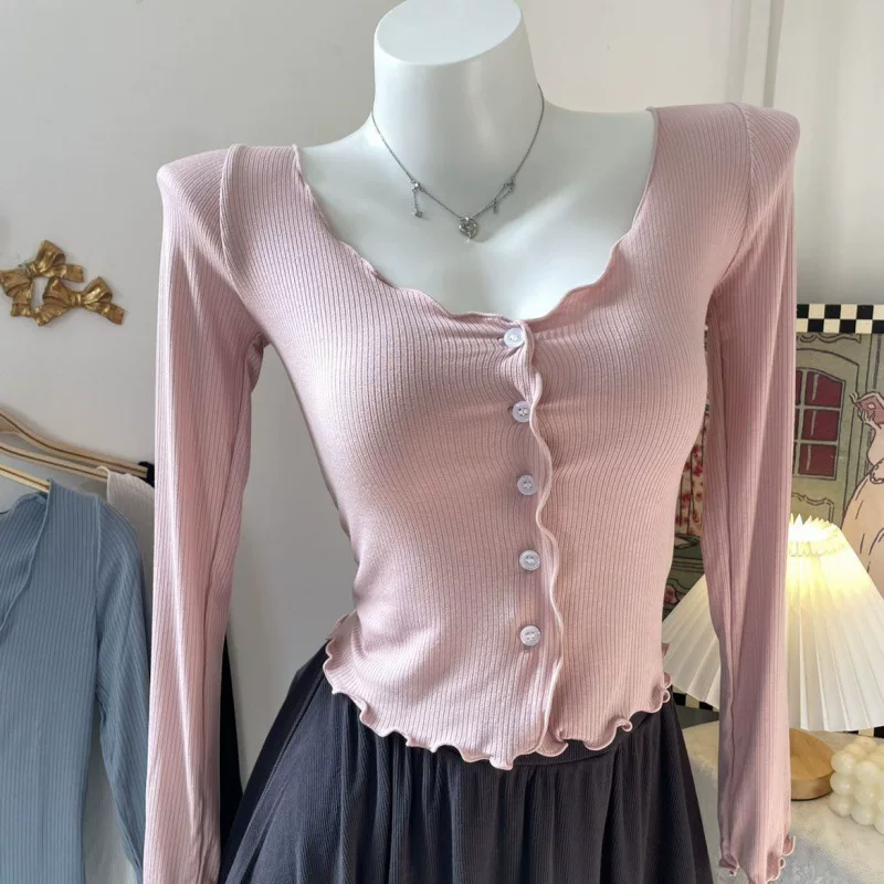 Thin fitted elastic cute short jacket, cardigan, sun protection
