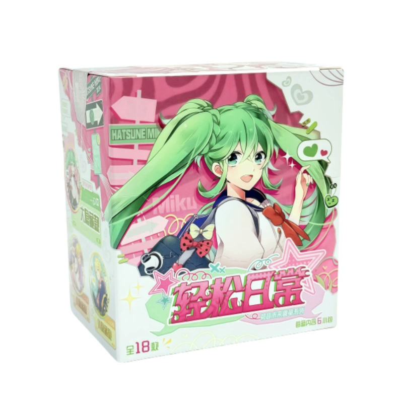 Настоящая Hatsune Miku Easy Daily Badge Полная коробка цинковый кулон Женская анимационная коллекция