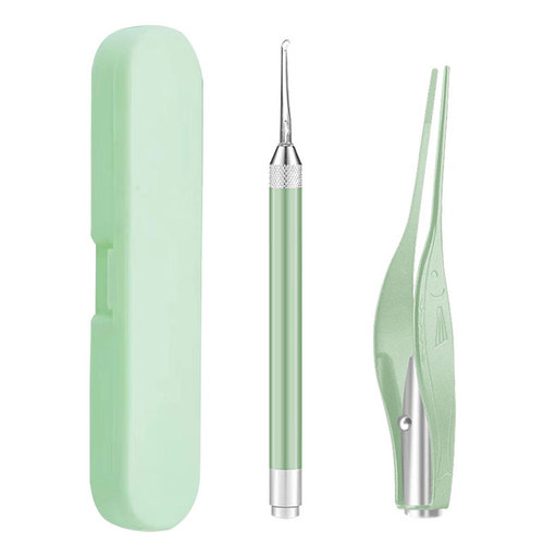 Luminous ear scoop for children, tweezers with light, ear wax digger, ear cleaner, ear picking tool