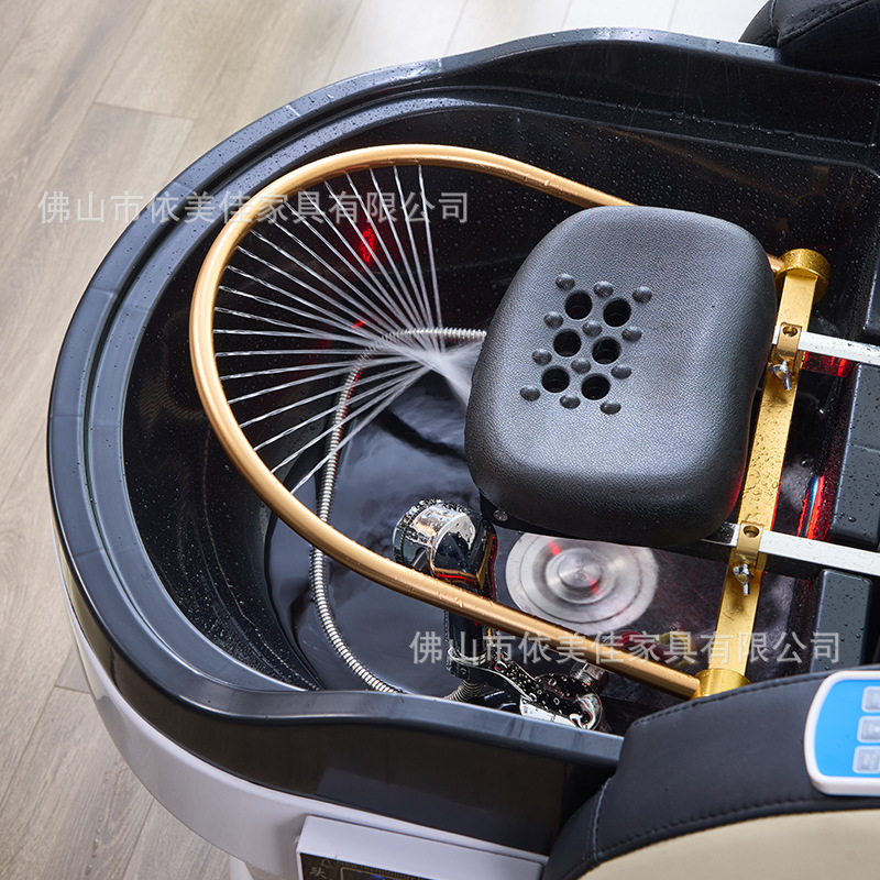 Nuevo tipo de masaje eléctrico inteligente de alta gama cama de lavado de cabello totalmente automática cabellera terapia cama de irrigación para salón de peluquería especial