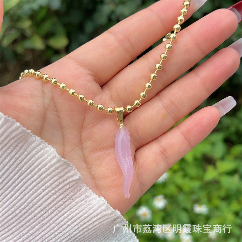 Collar de cobre multicolor chapado en oro 18k chile original transfronterizo nuevo producto adecuado para hombres y mujeres para usar diariamente