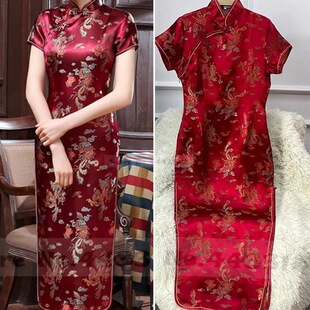 Q 71889 Long Phoenix Qipao Performance Dress ���P�L����