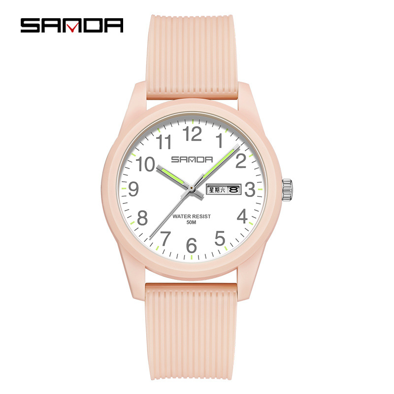 6091 double calendar sakura pink men’s model