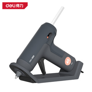 Deli HT6640_home series hot melt glue gun 40W hot melt glue gun home commonly used glue gun anti-sticking and leak-proof