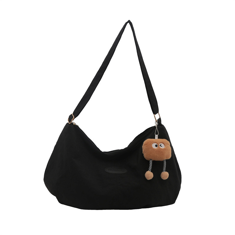 Versatile Solid Colour Dumpling Shoulder Bag For Casual Travel_voghion.com