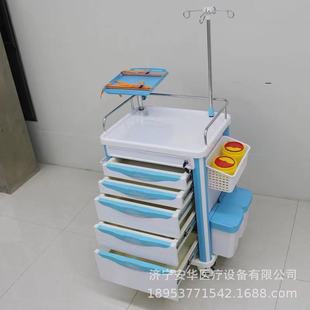 Medical ABS operating room anesthesia car Hospital multi-function medicine delivery cart rescue car nurse emergency treatment cart