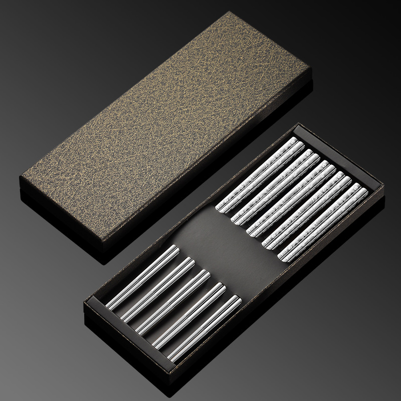 316 용 젓가락 (실버 5 쌍 선물 상자)