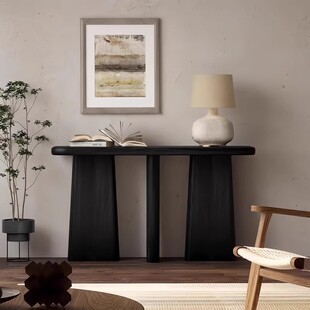 Light Luxury Solid Wood Entrance Table Homestay Living Room Wall Artistic End View Table