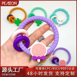 Cross-Border Maternal and Infant Products, Children's Teething Sticks, Baby Chewing Gum, Food-Grade Silicone Baby Bracelets, Teething Toys Wholesale