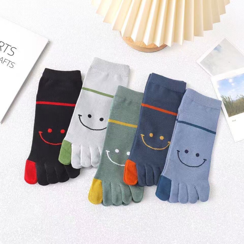 Five-finger socks men's short tube socks combed cotton manufacturers wholesale factory direct a generation of branch socks