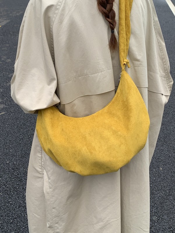 休闲包包女2025新款通勤斜挎包流行时尚超火单肩包大容量饺子包包|undefined