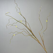 仿真云龙柳 柳枝花艺配材柳芽枯枝家居装饰线条仿真龙柳发泡枝
