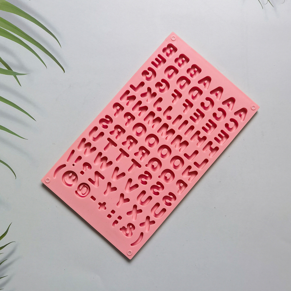 Doble letra chocolate 113 molde de silicona pastel helado pudín molde de postre jabón utensilios