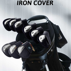 2023 Korean version of the new golf club set, iron set, 10-pack PU golf club cap cover protective cover