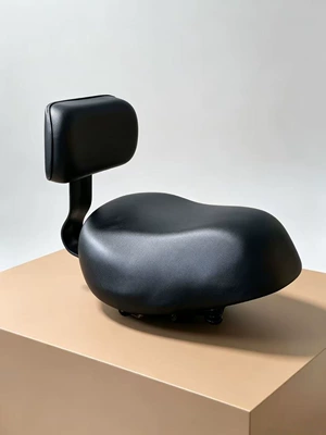 New Model Six-Spring Saddle Seat with Backrest, Universal for Electric Vehicles, Waterproof, Sun-Proof, Sturdy, Durable, Comfortable, and Not Tiring Even When Sitting for Long Periods (Electric car rear backrest) - seat-bag-backrest-wrench-black-thickened-version