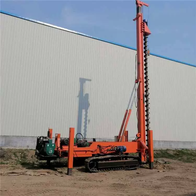 电线杆地基钻孔挖树洞机 步履式长杆螺旋钻机 灌注桩履带打桩机