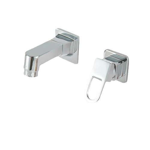 Bathroom cabinet copper nozzle faucet four-piece set three-piece set in-wall washbasin hot and cold pull-out split faucet