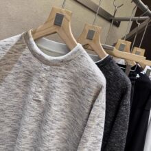 一件代发大热假两件 绵羊毛混纺 UUS高货 男士圆领针织羊毛衫毛衣