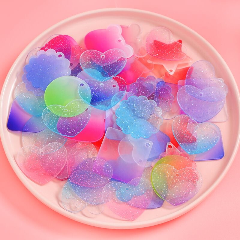 diy Adou goo card small disc small star transparent acrylic goo card plate acrylic pendant hand account goo card diy Adou goo card small disc small star transparent acrylic goo card plate acrylic pendant hand account goo card