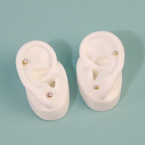 Silicone ear earring rack ear jewelry display props jewelry store jewelry store display rack ear picking teaching ear plug display
