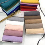 Premium cotton scarfs elastic headscarf fashion plain jersey