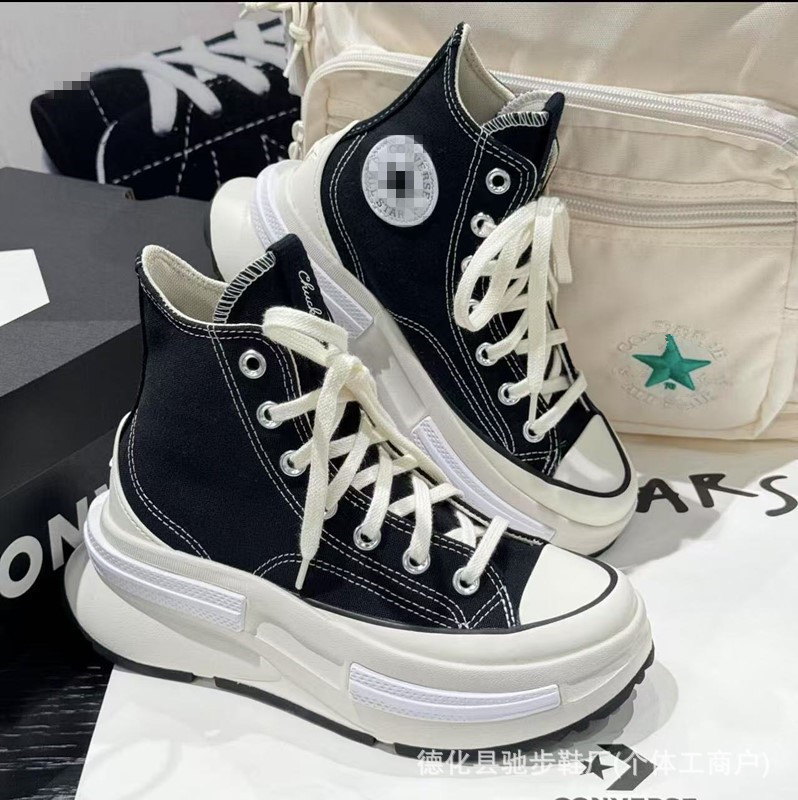 Putian Shoes Patriotic Converse All-match Height Increasing Men and Women Couple Sandwich Platform Thick Bottom Short Lego Low Canvas Shoes