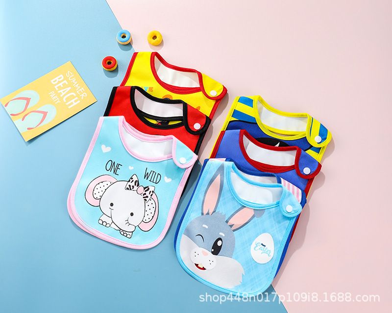亚马逊婴儿宝宝吃饭防水围兜儿童口水巾ins围嘴