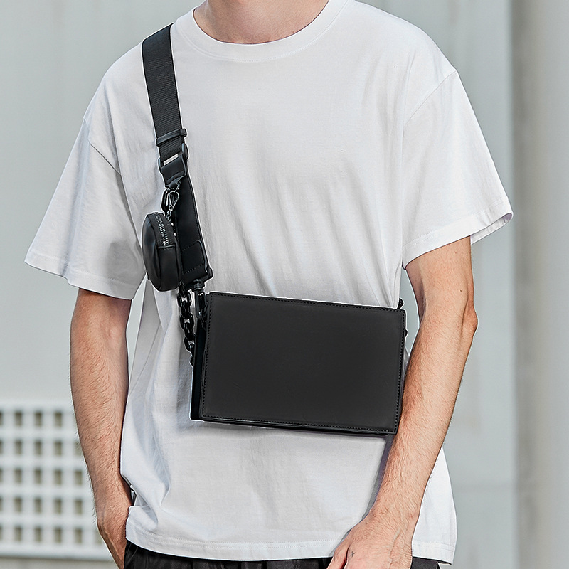 Personalisierte Box für Herren Trendy Brand Vielseitige Crossbody-Schulterkette Mini Square Bag für Herren und Damen_voghion.com