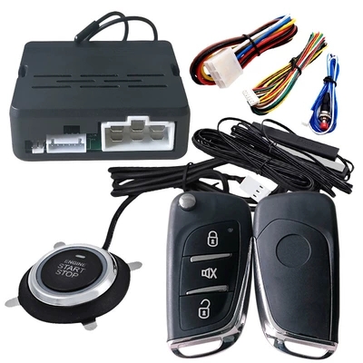 Remote Control Remote Start — Car anti-theft device - pke-starts-without-flashing-light-with-q07-remote-control