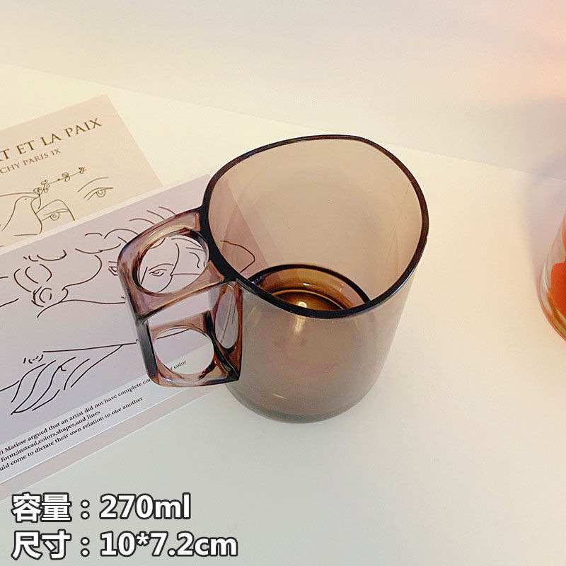 北欧風透明シンプル幾何学創意洗面カップ家庭用耐熱実用ブラシカップうがいカップカップ|undefined
