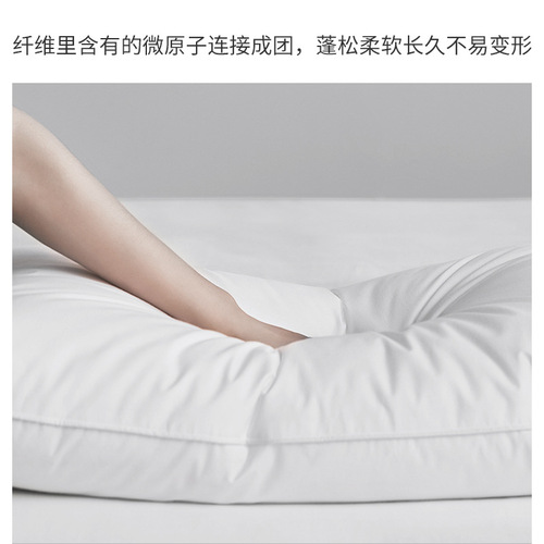 Five-star hotel pillows, single and double feather velvet couple cotton pillow core, home cervical vertebra support to help sleep wholesale