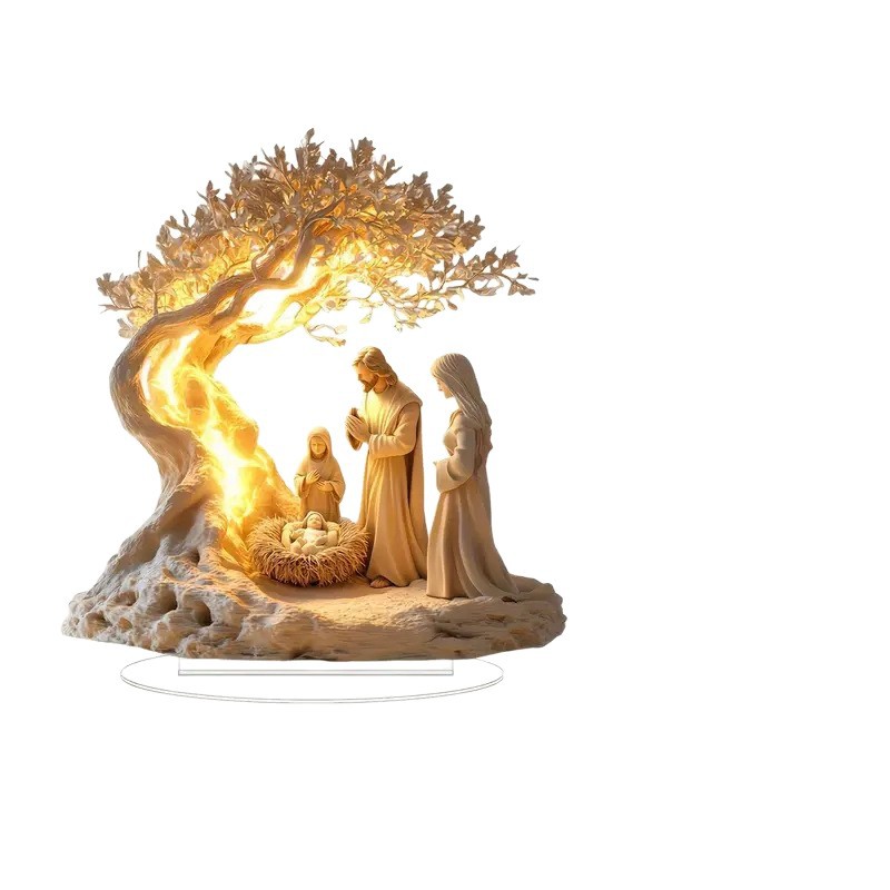Ángel acrílico plano transfronterizo estilo del sudeste asiático Pascua Navidad artesanía decoración para el hogar
