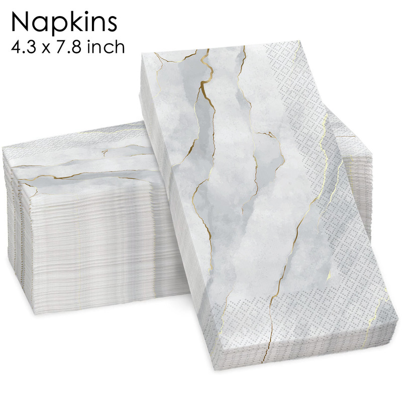 JW Spot Gray Gold Marble Disposable Paper Bathroom Guest Long Paper Towel 33x40 Long Napkin JW Spot Gray Gold Marble Disposable Paper Bathroom Guest Long Paper Towel 33x40 Long Napkin
