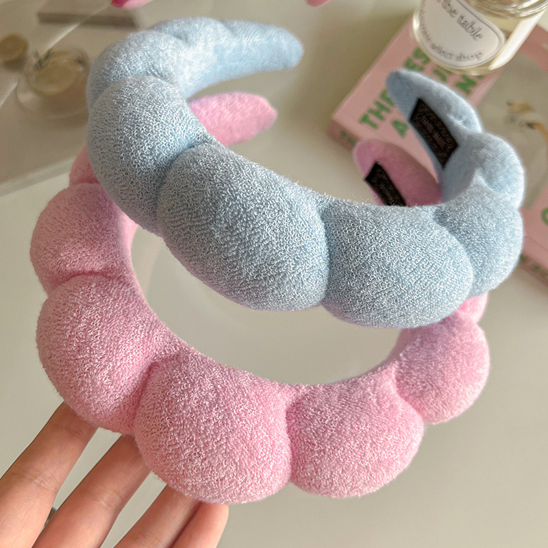 Esponja diadema accesorios para el cabello horquilla femenina invierno alta Cráneo presión superior lavado de cabello diadema Internet celebridad 2023 nuevo paquete de cabello tocado