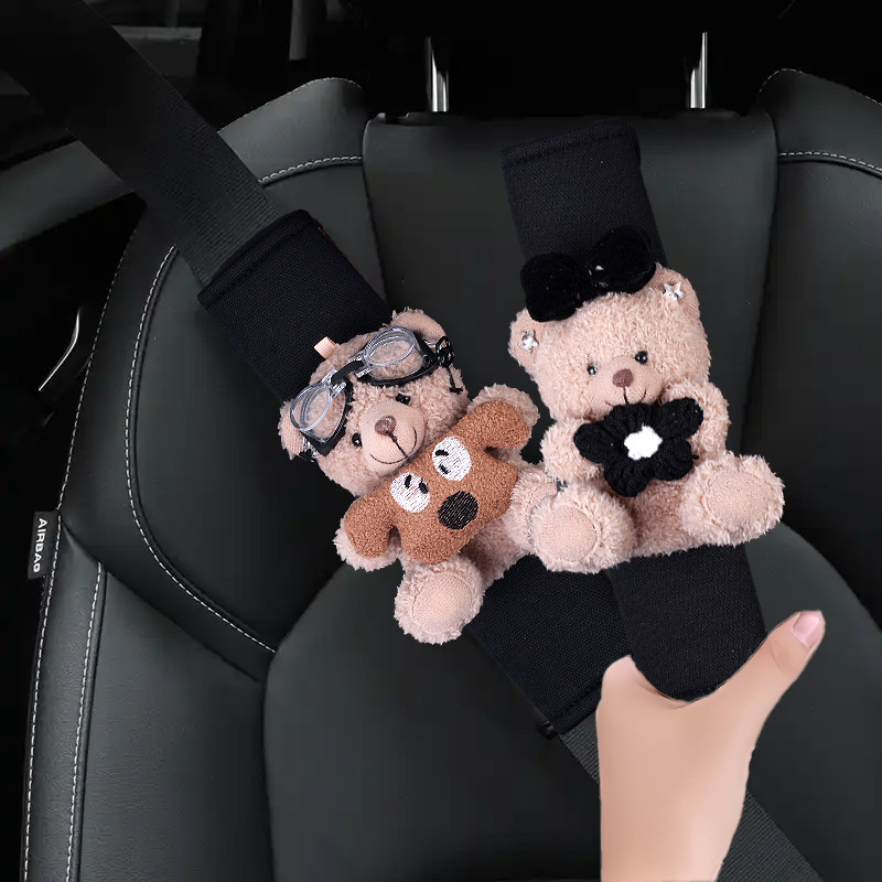Funda Protectora para Cinturón de Coche de Peluche Artificial
