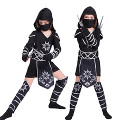 国境を越えたコスプレハロウィーン子供忍者衣装女の子忍者服ロールプレイ演技服
