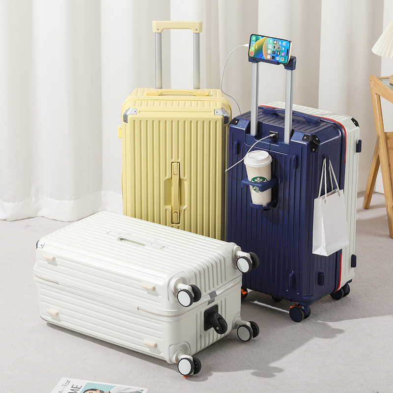 Five-Wheeled 28inch Suitcase with Corner Protectors, Thickened Travel Suitcase, Password Lock Carry-On Suitcase, Trolley Suitcase, Portable Carry-On Suitcase