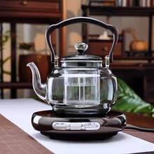 茗凤祥电陶炉煮茶壶泡茶专用电热烧水壶玻璃煮茶器家用小型煮茶炉