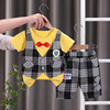 Children's vest, sleeves, set, summer clothing for boys, summer shorts, trousers, 2023 collection, with short sleeve, Korean style